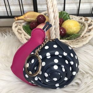 Kate spade enchanted forest snail keychain wallet